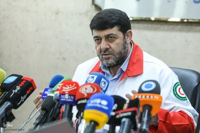 نشست خبری رئیس جمعیت هلال احمر