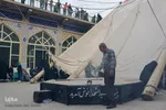 برپایی خیمه‌های عزا در زرقان استان فارس‎‎