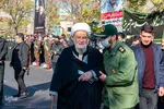 مراسم تشییع حاج بیوک آسایش مداح اهل‌بیت(ع) و رزمنده دوران دفاع مقدس‎‎