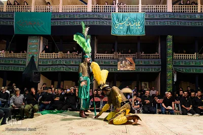 مراسم تعزیه خوانی در حسینیه اعظم برغان / البرز