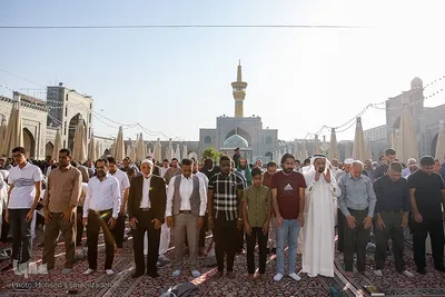 نماز عید قربان در حرم مطهر رضوی