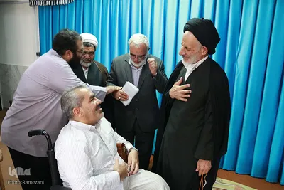 دیدار معاونت آستان قدس با آیت الله عبادی