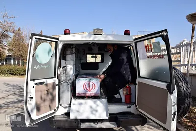 تشیع پیکر پنج شهید گمنام دوران دفاع مقدس