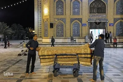 جشن مبعث درحرم امام موسی کاظم برادر امام رضا علیه السلام
