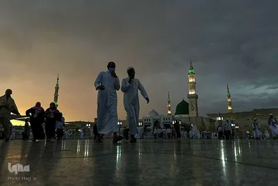 زائران بین‎المللی مدینه پیش از اعزام به مکه