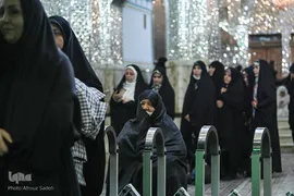مراسم غبارروبی حرم حضرت عبدالعظیم در ایام شهادت حضرت زهرا (س)