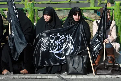 اجتماع هیئت‌های عاشورای فاطمی در میدان هفت تیر