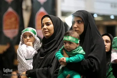 شیرخوارگان حسینی در حرم مطهر حضرت معصومه(س)