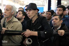 مراسم تشییع ۱۶آتش نشان شهید حادثه  پلاسکو