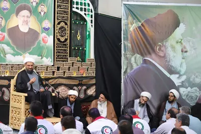 مراسم هفتمین روز شهادت رئیس جمهور شهید و همراهان ایشان در ملایر‎