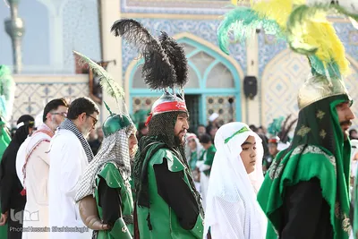 مراسم فدائیان سقا در امامزاده شاه سید علی(ع) قم
