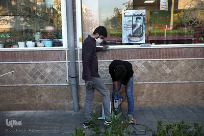 نصب روشویی در معابر عمومی برای شکست کرونا با همت گروه جهادی شهید ابراهیم هادی