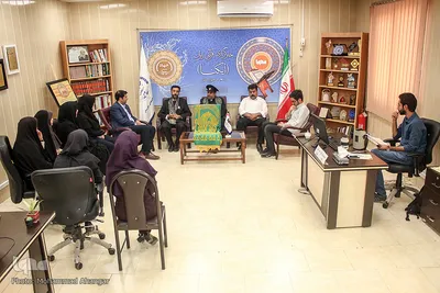 حضور خدام رضوی در خبرگزاری ایکنا خوزستان