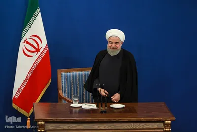 نشست خبری حجت‌الاسلام والمسلمین حسن روحانی، رئیس جمهور