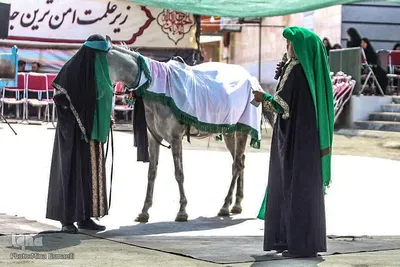 برپایی مراسم تعزیه‌خوانی و نخل‌گردانی در روستای شهوه استان مرکزی