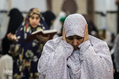 مراسم اعتکاف در حرم امام رضا(ع)