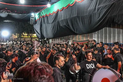 دلدادگی عزاداران حسینی در خمینی‌شهر اصفهان‎