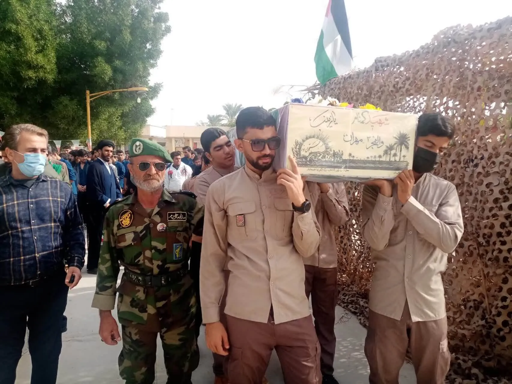 تشییع پیکر مطهر شهید «خوشنام» در دانشگاه فرهنگیان و آبپخش