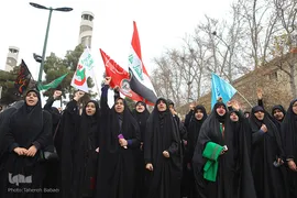 راهپیمایی دانشجویان دانشگاه های تهران در پی شهادت سردار قاسم سلیمانی