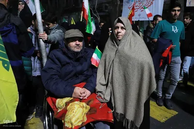 نمایش پهپاد شاهد ۱۳۶ در اجتماع شبانه تبریزی‌ها