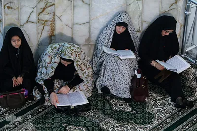 مراسم جزء خوانی قرآن کریم در حرم حضرت عبدالعظیم(ع)