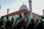 گل آرایی و گل باران مضجع شریف حضرت شاهچراغ(ع)‎‎