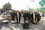 ادای احترام مردم دارالمومنین همدان به مزار سردار شهید همدانی