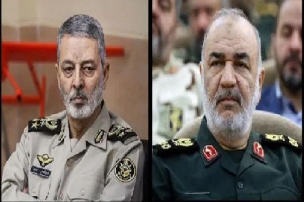 پیام تبریک و تسلیت فرمانده کل سپاه به فرمانده کل ارتش