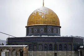 بارش کم سابقه برف در بیت المقدس