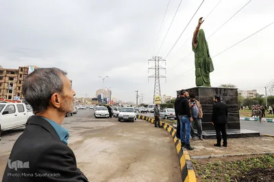 رونمایی از تندیس سردار سلیمانی در اهواز