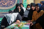 وداع با شهید گمنام در مدرسه دخترانه امام حسین(ع)