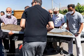مراسم خاکسپاری پیکر زنده‌یاد منوچهر اسماعیلی در بهشت سکینه کرج