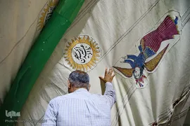برپایی خیمه عزا در امامزاده موسی مبرقع(ع)
