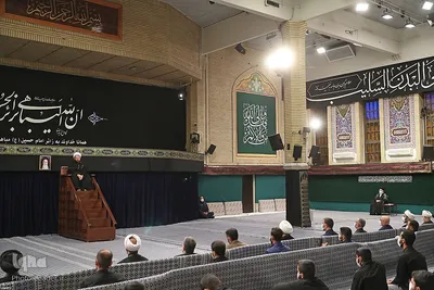 مراسم عزاداری اربعین حسینی با حضور رهبر انقلاب اسلامی در حسینیه‌ی امام خمینی (ره)