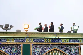 مراسم تعویض پرچم آستان مقدس حضرت عبدالعظیم حسنی(ع)
