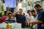 لحظه افطار در مساجد 