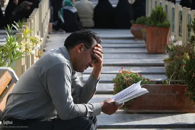 مراسم دعای عرفه در گلستان شهدای اصفهان