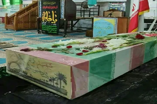 مراسم استقبال از شهید گمنام در لاهرود برگزار شد