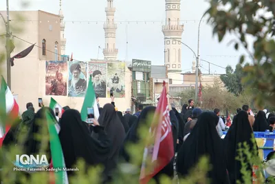 مراسم پیاده روی جاماندگان اربعین حسینی در قم