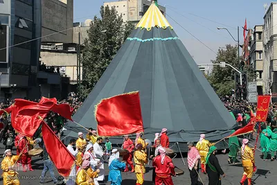 عاشورای حسینی در چهارراه گلوبندک