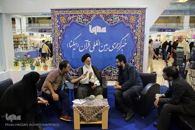 غرفه خبرگزاری ایکنا در نهمین روز بیست و ششمین نمایشگاه قرآن کریم