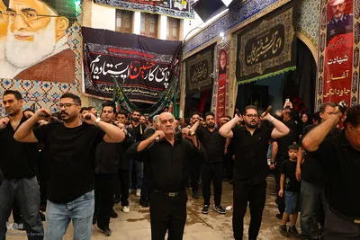 عزاداری ظهر تاسوعا زیر خیمه چندصدساله هارونیه اصفهان
