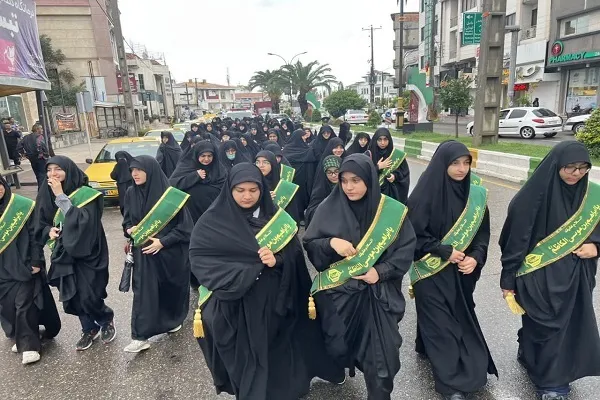 عزاداری خادمیاران رضوی در بابلسر