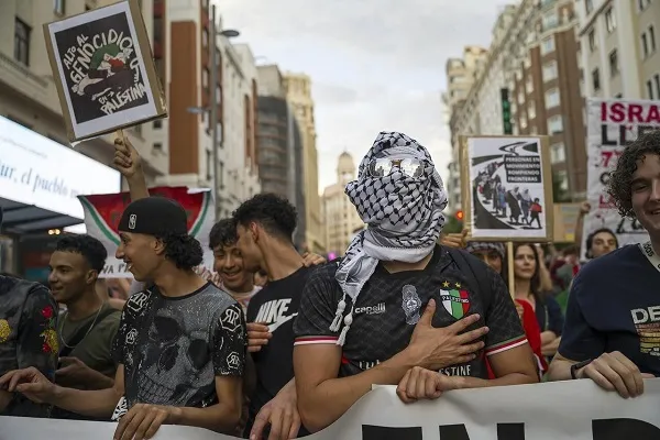Más de 10.000 personas se manifiestan en Madrid contra los 20 meses de genocidio en Gaza