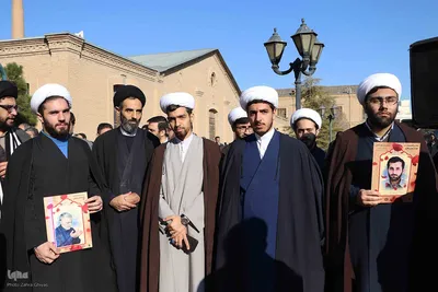 مراسم تشییع و تدفین شهید گمنام در دانشگاه هنر اسلامی تبریز‎
