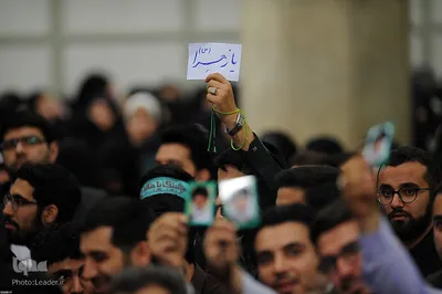دیدار جمعی از دانشجویان با رهبر انقلاب