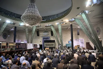 مراسم یادبود دو جهادگر شهید حادثه تروریستی مجلس
