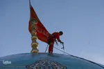 آیین شست و شوی گنبد مسجد جمکران