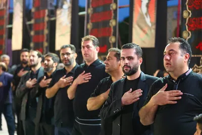 مراسم عزاداری حسینی در سنگ فرش مصلای تبریز