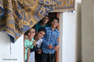 اعتکاف دانش آموزی در مسجد جامع یزد‎